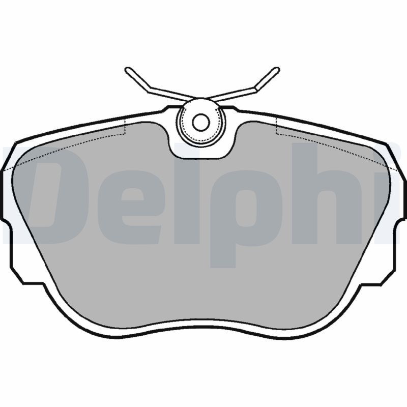 Brake Pad Set, disc brake DELPHI LP596