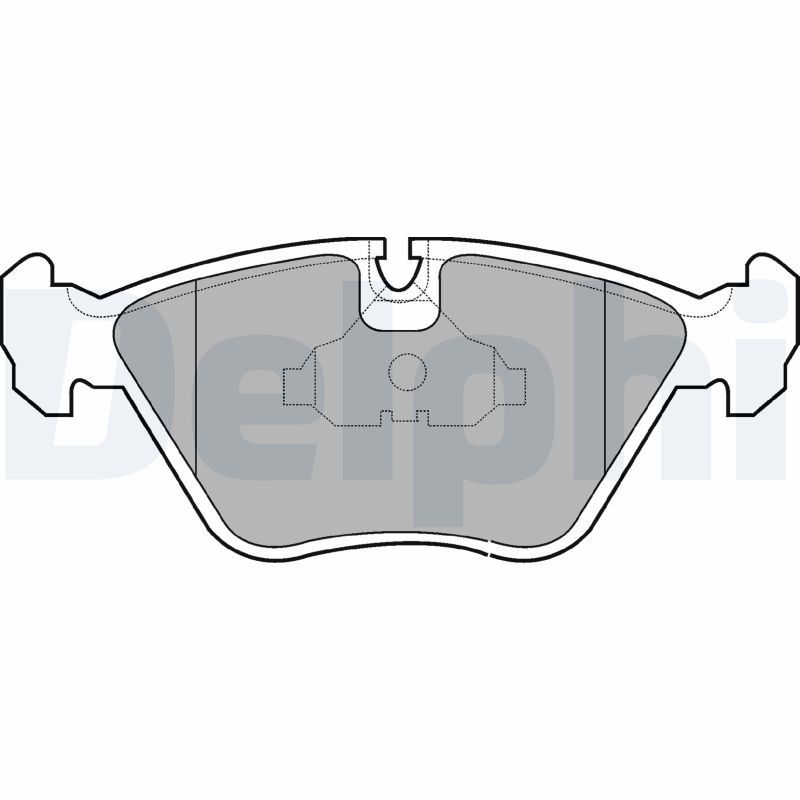 Brake Pad Set, disc brake DELPHI LP602