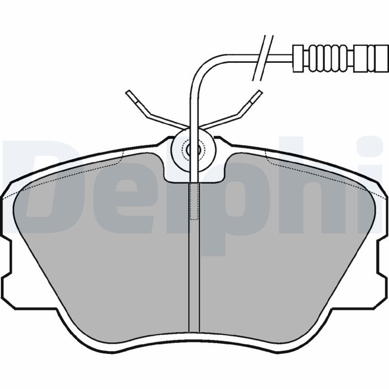 Brake Pad Set, disc brake DELPHI LP608