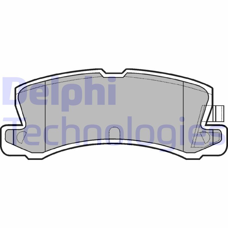 Brake Pad Set, disc brake DELPHI LP611