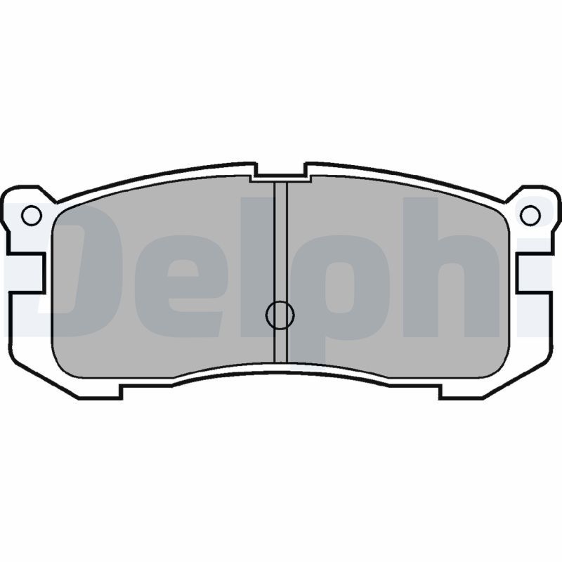 Комплект гальмівних накладок, дискове гальмо DELPHI LP624