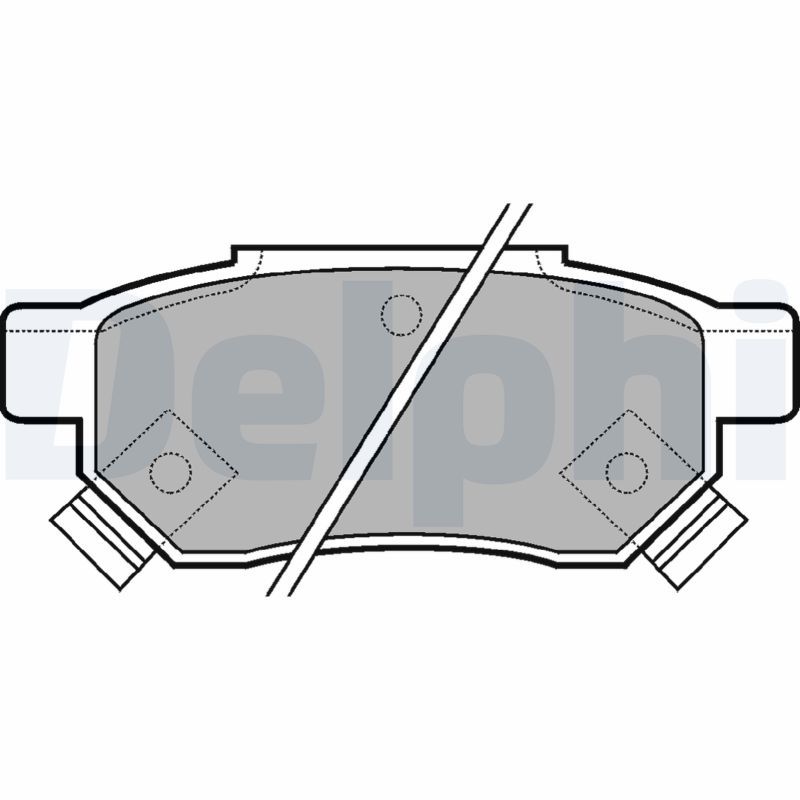 Brake Pad Set, disc brake DELPHI LP625