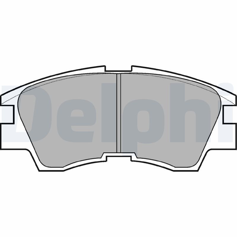 Brake Pad Set, disc brake DELPHI LP633