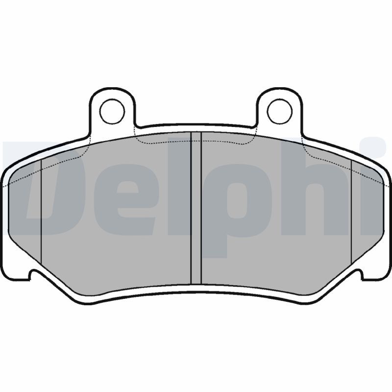 Brake Pad Set, disc brake DELPHI LP643