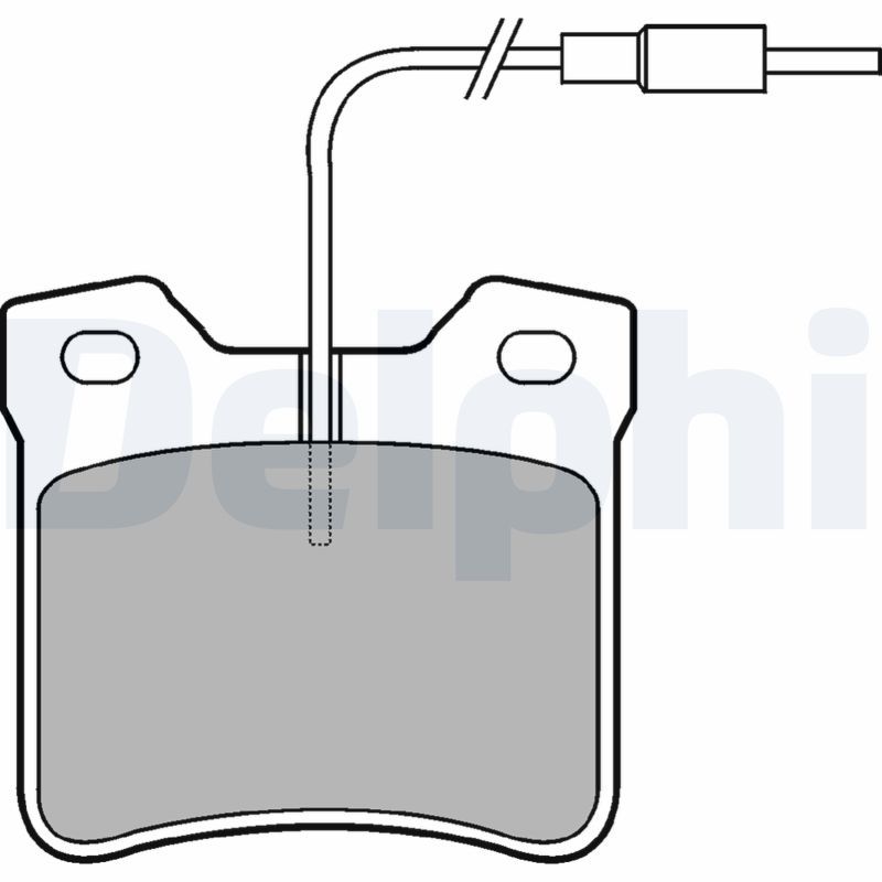 Brake Pad Set, disc brake DELPHI LP667