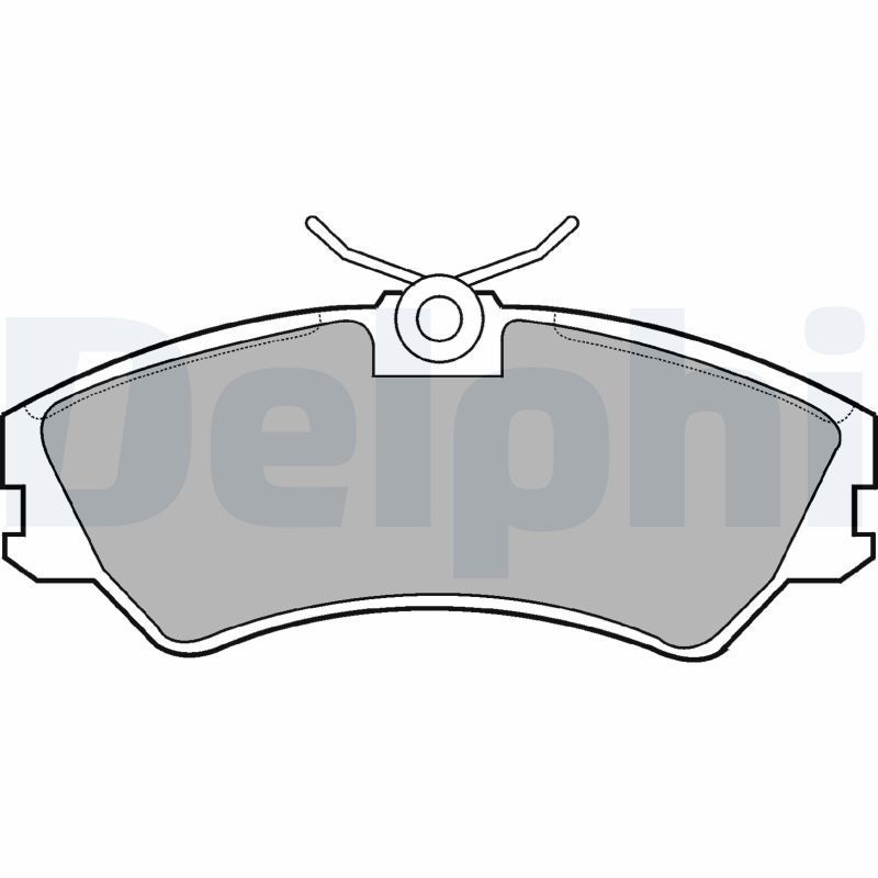 Brake Pad Set, disc brake DELPHI LP668