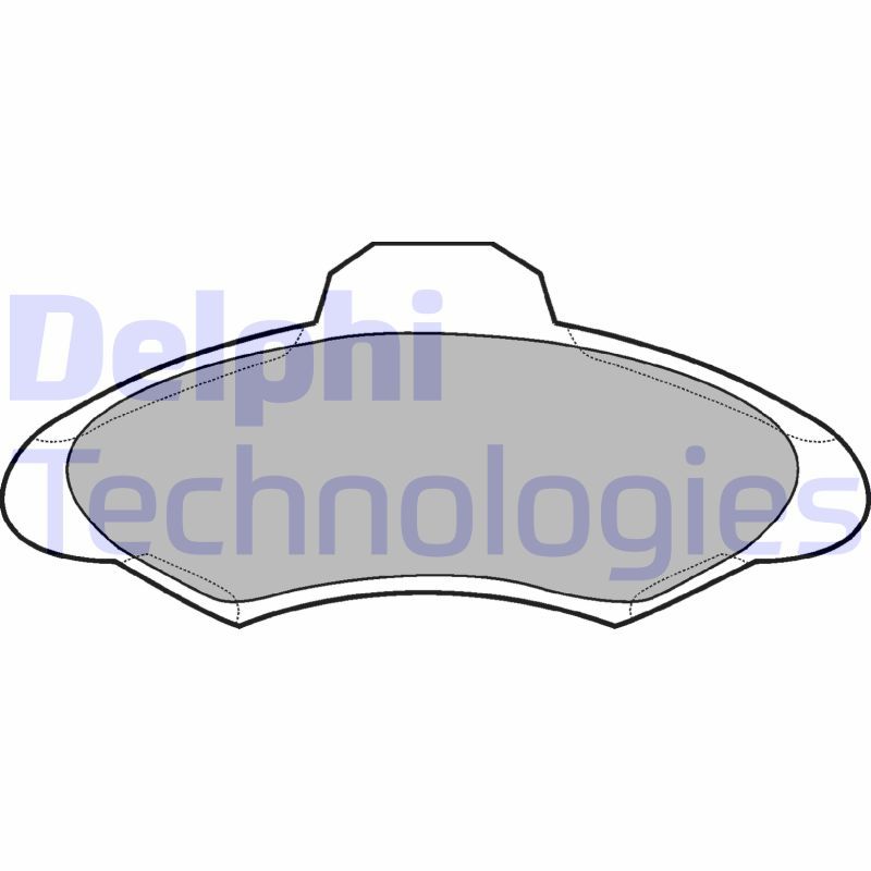 Brake Pad Set, disc brake DELPHI LP673