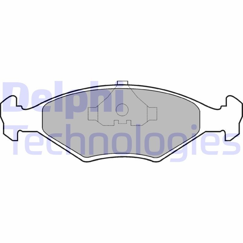 Brake Pad Set, disc brake DELPHI LP677