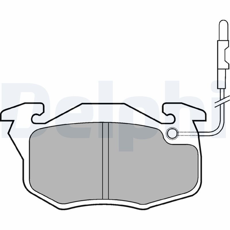 Brake Pad Set, disc brake DELPHI LP696