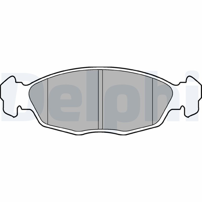 Brake Pad Set, disc brake DELPHI LP702