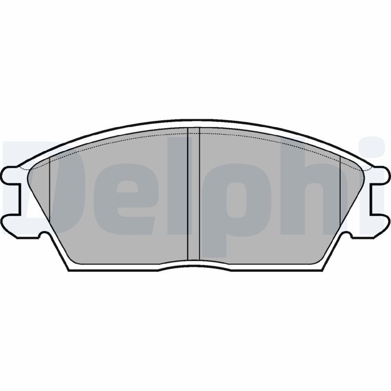 Brake Pad Set, disc brake DELPHI LP704