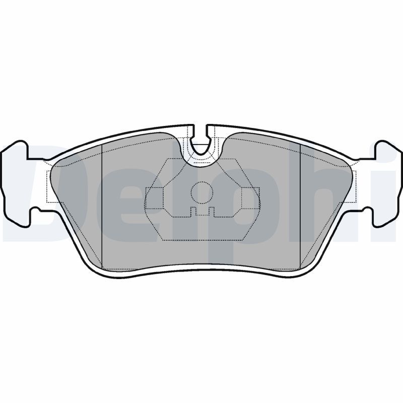 Brake Pad Set, disc brake DELPHI LP710