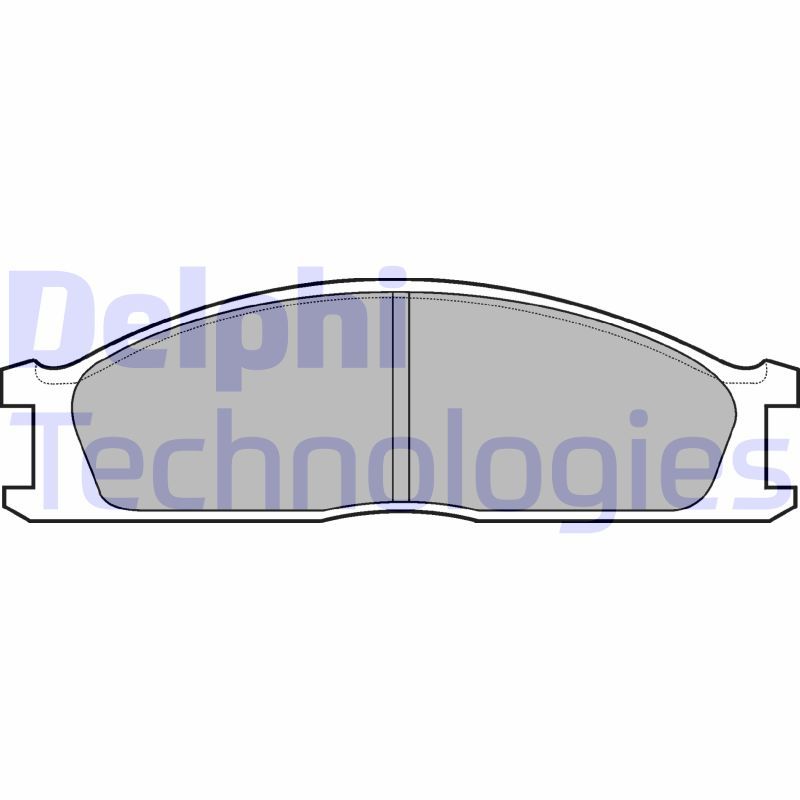 Brake Pad Set, disc brake DELPHI LP726