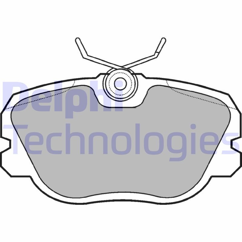 Brake Pad Set, disc brake DELPHI LP731