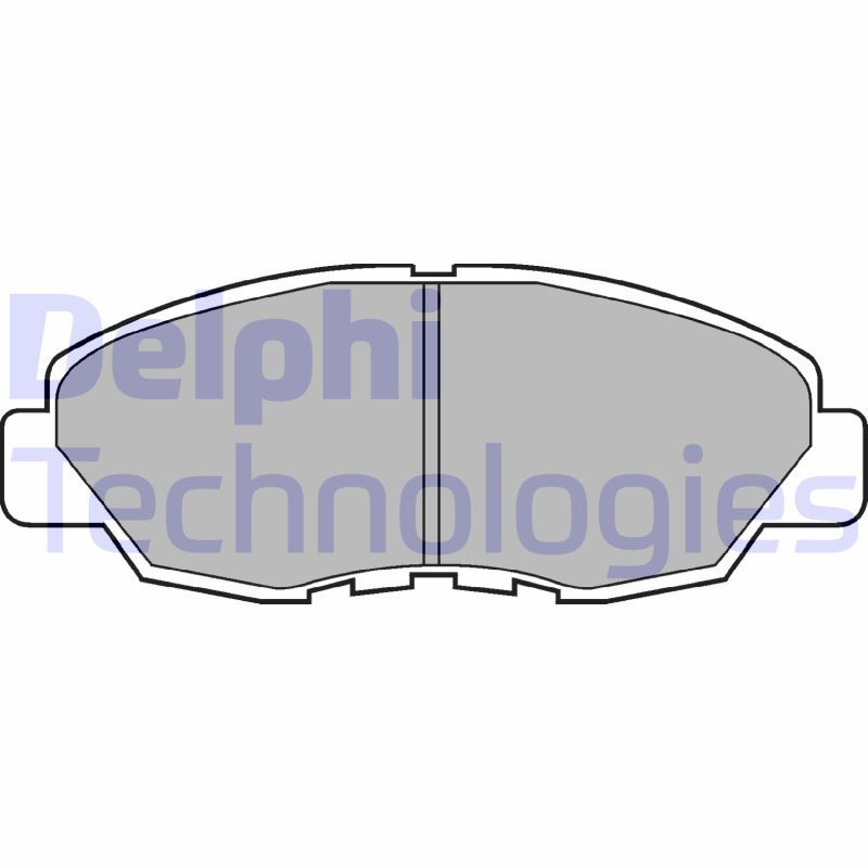 Комплект гальмівних накладок, дискове гальмо DELPHI LP734