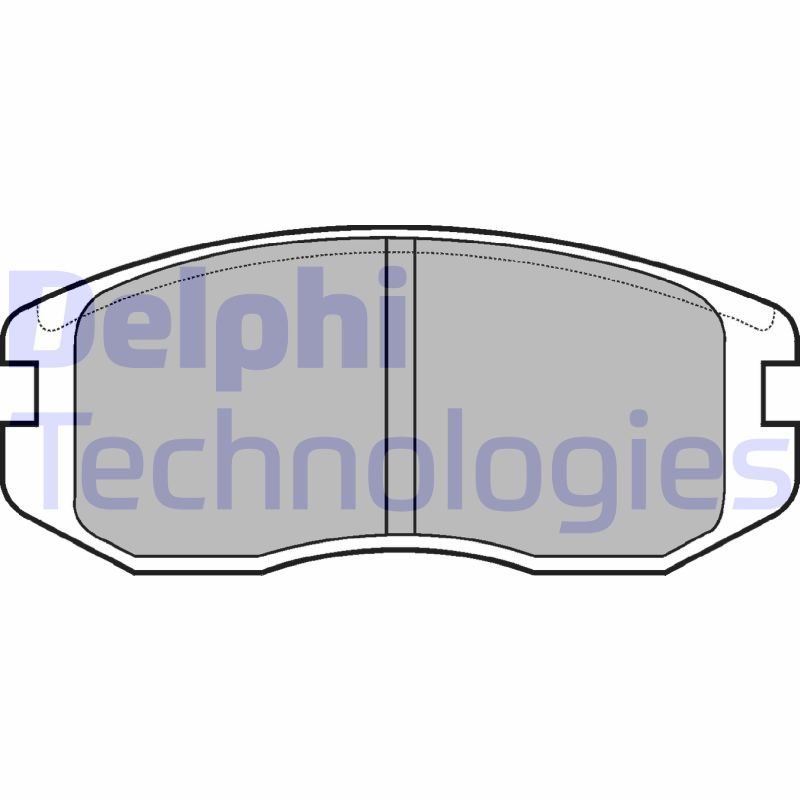 Комплект гальмівних накладок, дискове гальмо DELPHI LP736