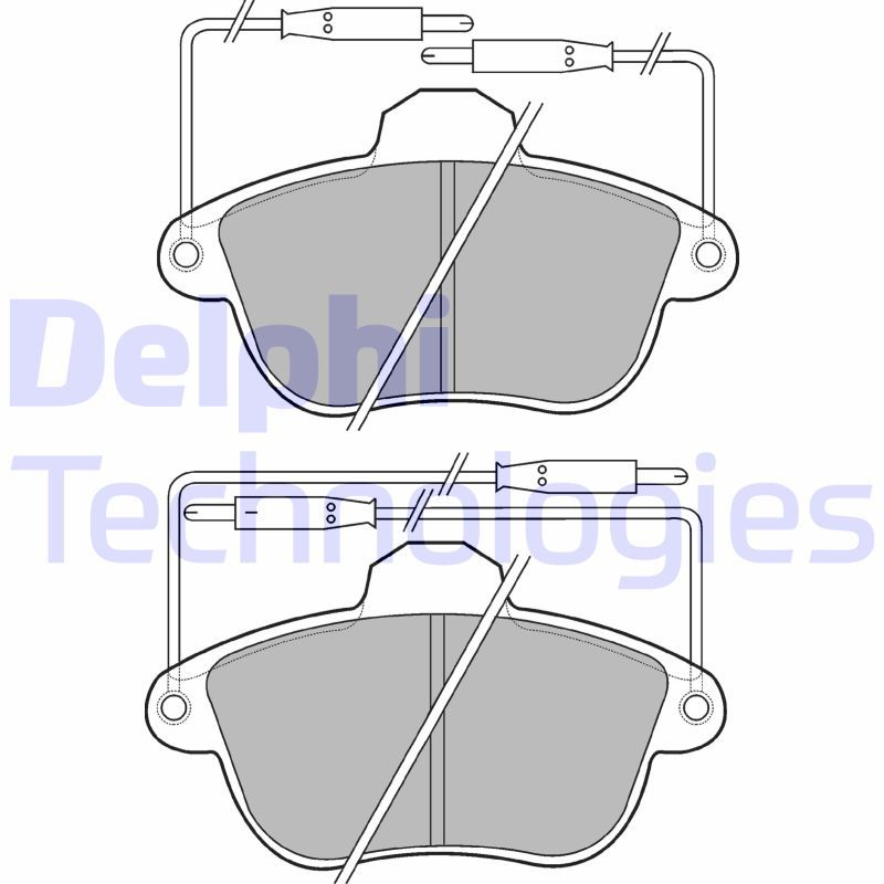 Brake Pad Set, disc brake DELPHI LP741