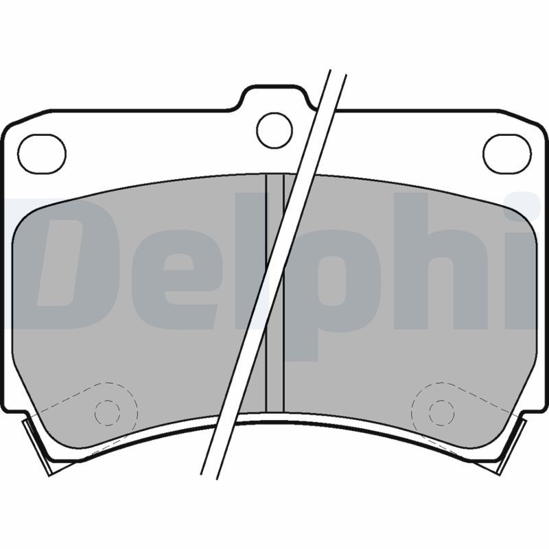 Brake Pad Set, disc brake DELPHI LP743