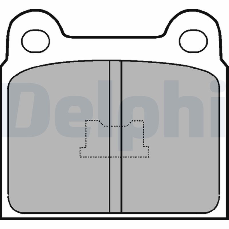Brake Pad Set, disc brake DELPHI LP76
