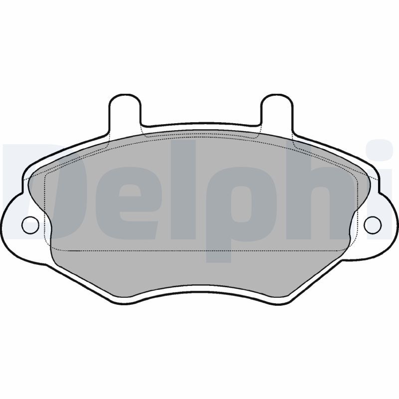 Brake Pad Set, disc brake DELPHI LP767