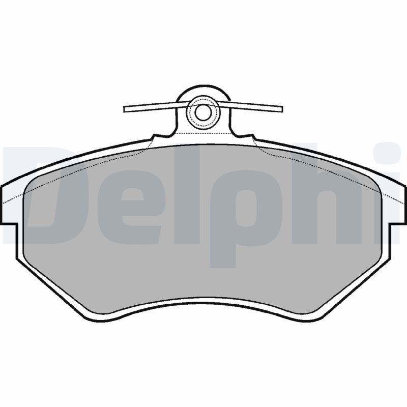 Brake Pad Set, disc brake DELPHI LP770