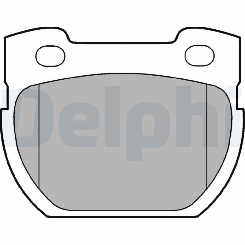 Brake Pad Set, disc brake DELPHI LP777