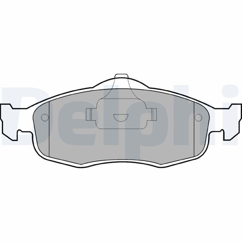 Brake Pad Set, disc brake DELPHI LP782