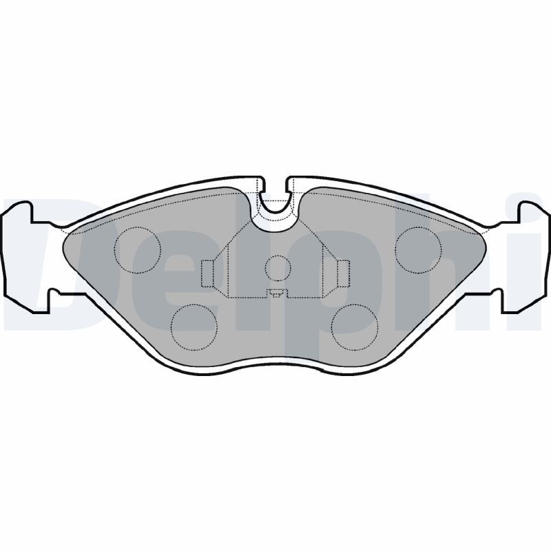 Brake Pad Set, disc brake DELPHI LP786