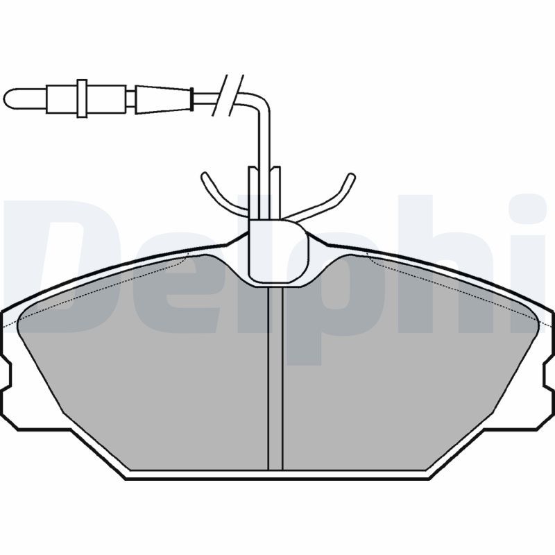 Brake Pad Set, disc brake DELPHI LP788