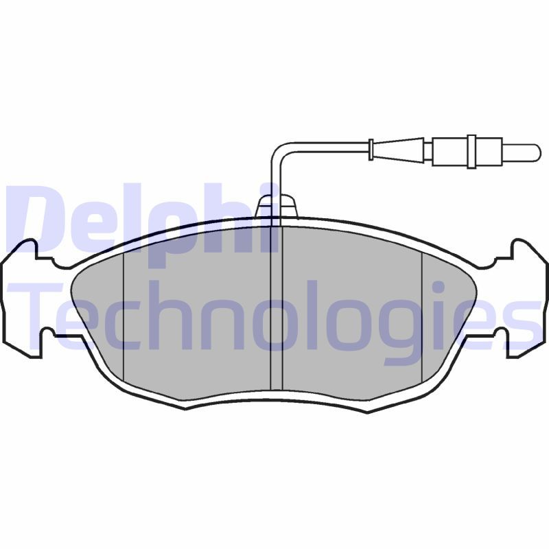 Brake Pad Set, disc brake DELPHI LP793