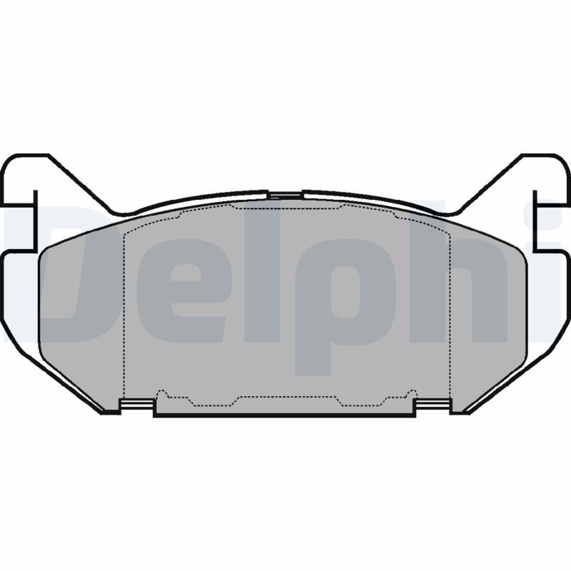 Brake Pad Set, disc brake DELPHI LP802