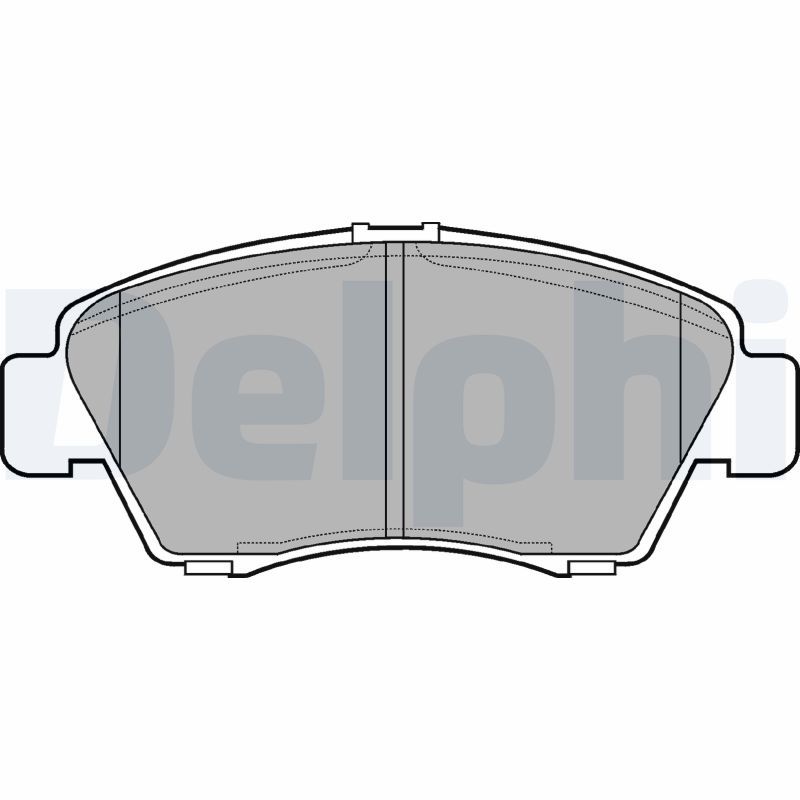 Brake Pad Set, disc brake DELPHI LP809