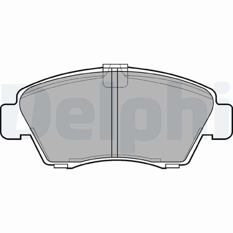 Brake Pad Set, disc brake DELPHI LP810