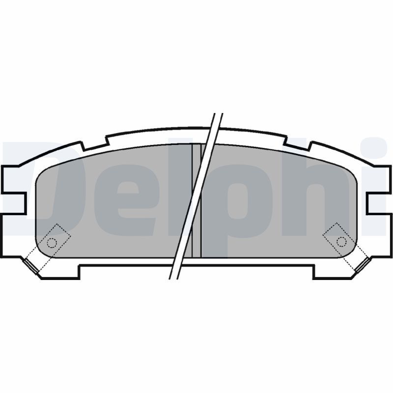 Brake Pad Set, disc brake DELPHI LP814