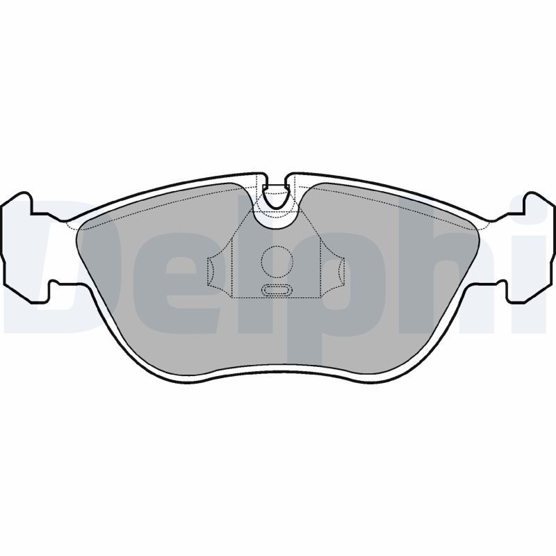 Brake Pad Set, disc brake DELPHI LP839