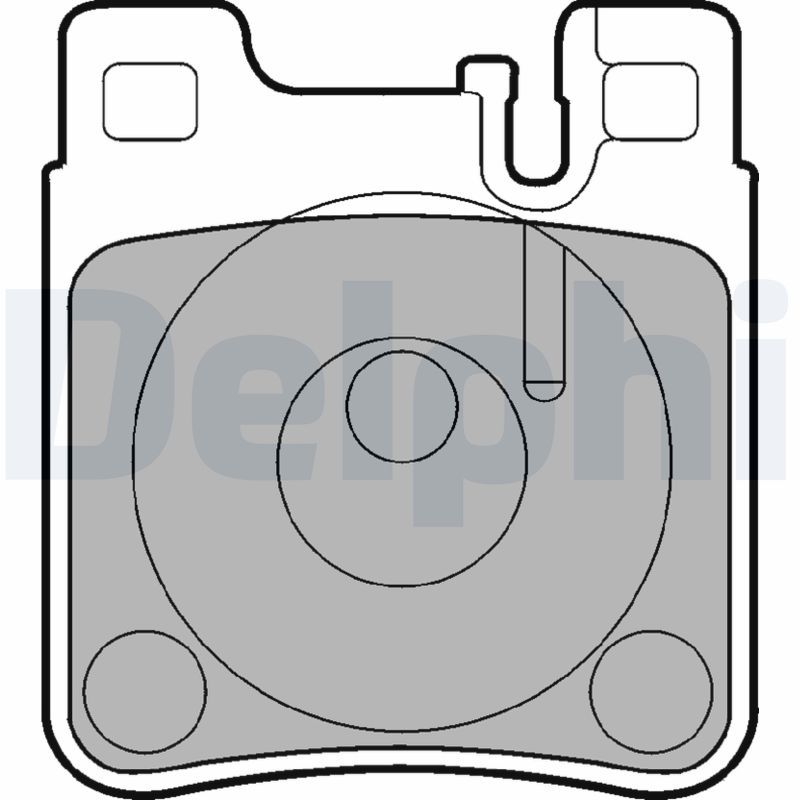 Комплект гальмівних накладок, дискове гальмо DELPHI LP841