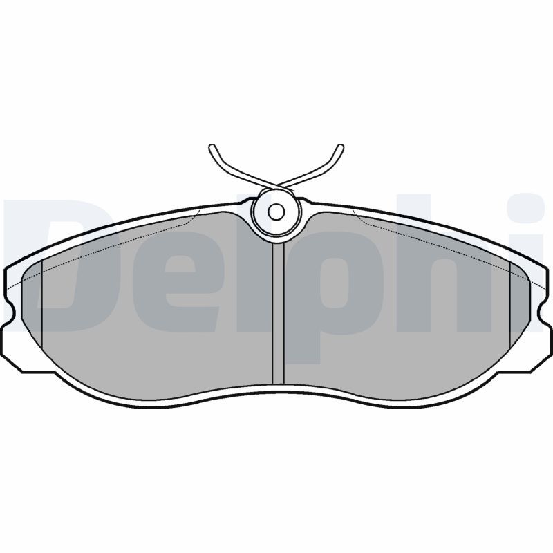 Brake Pad Set, disc brake DELPHI LP847