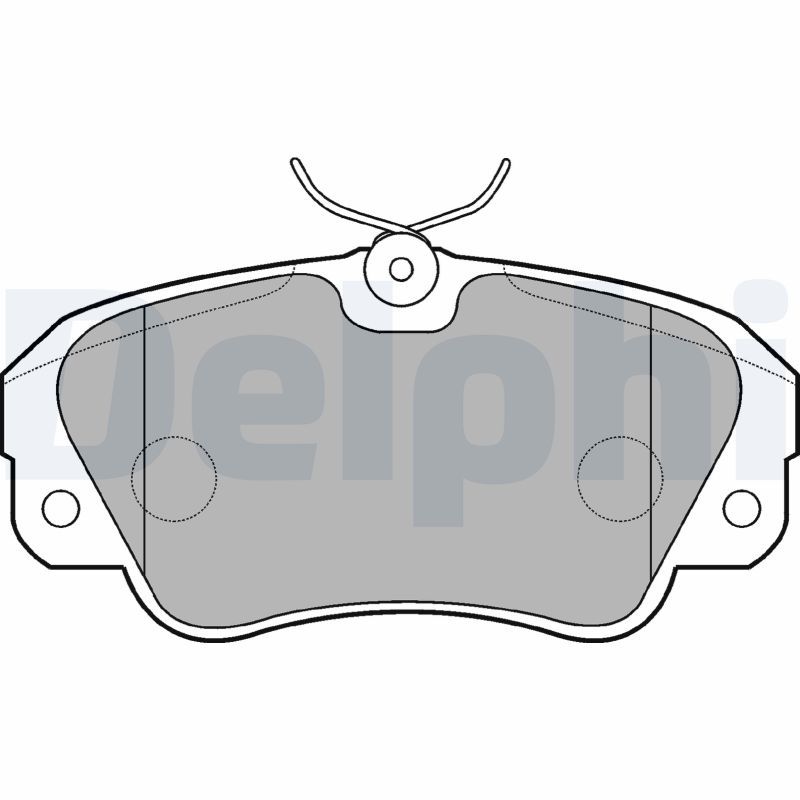 Brake Pad Set, disc brake DELPHI LP848