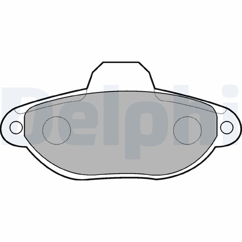 Brake Pad Set, disc brake DELPHI LP851