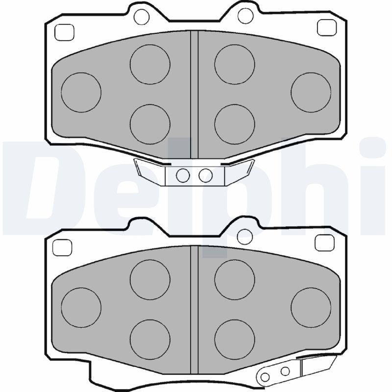 Brake Pad Set, disc brake DELPHI LP854