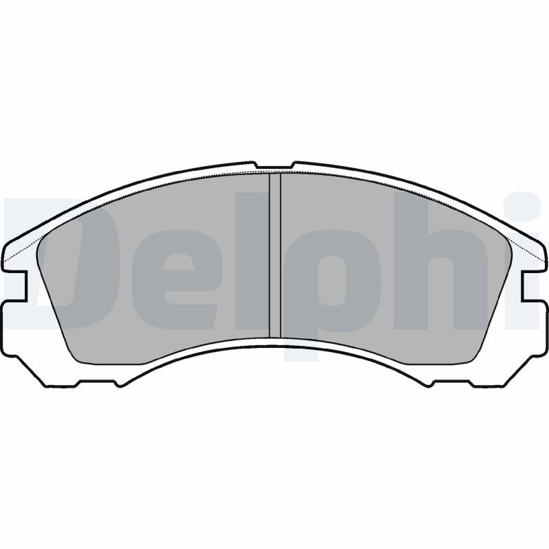 Brake Pad Set, disc brake DELPHI LP871