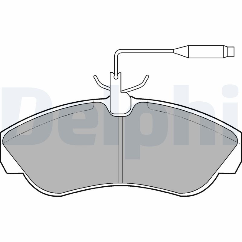 Brake Pad Set, disc brake DELPHI LP878