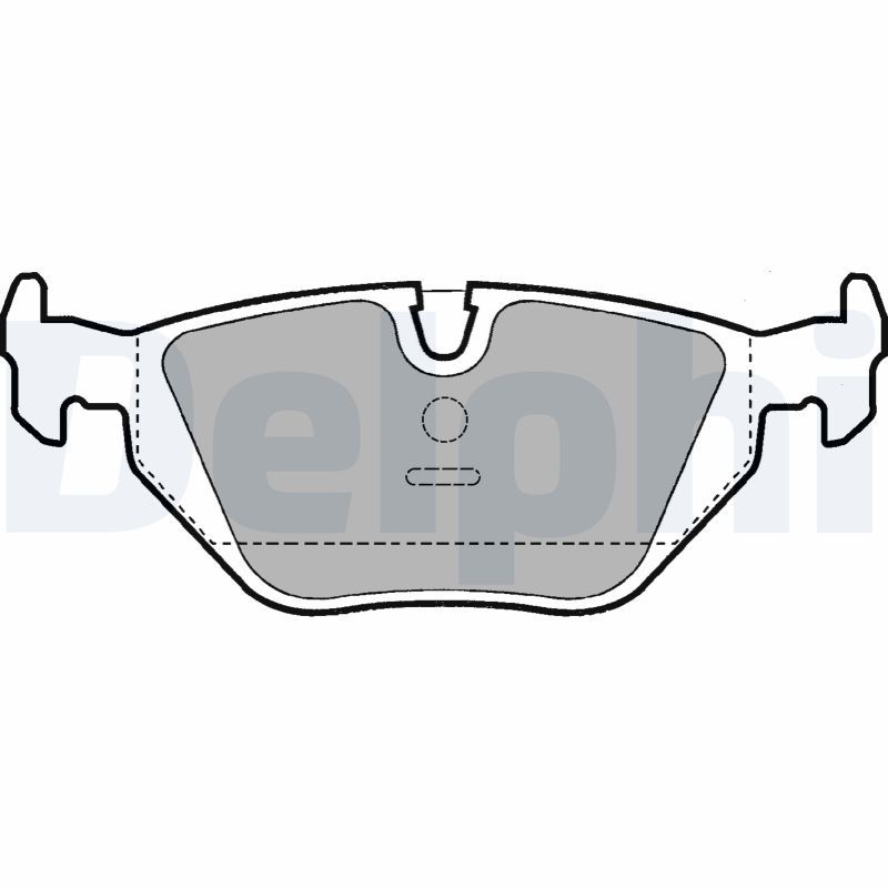 Brake Pad Set, disc brake DELPHI LP907