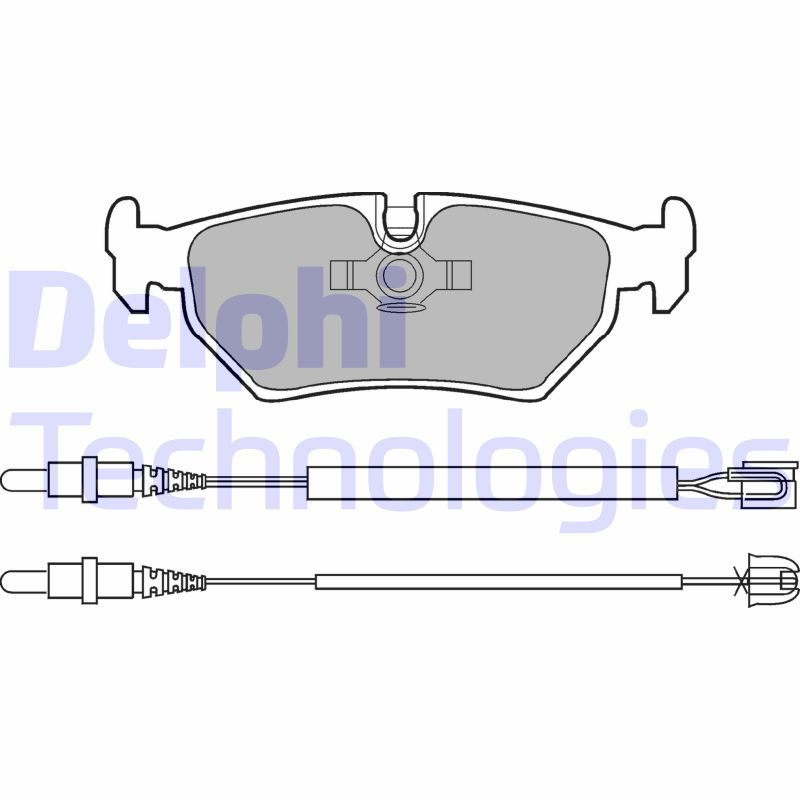 Brake Pad Set, disc brake DELPHI LP910