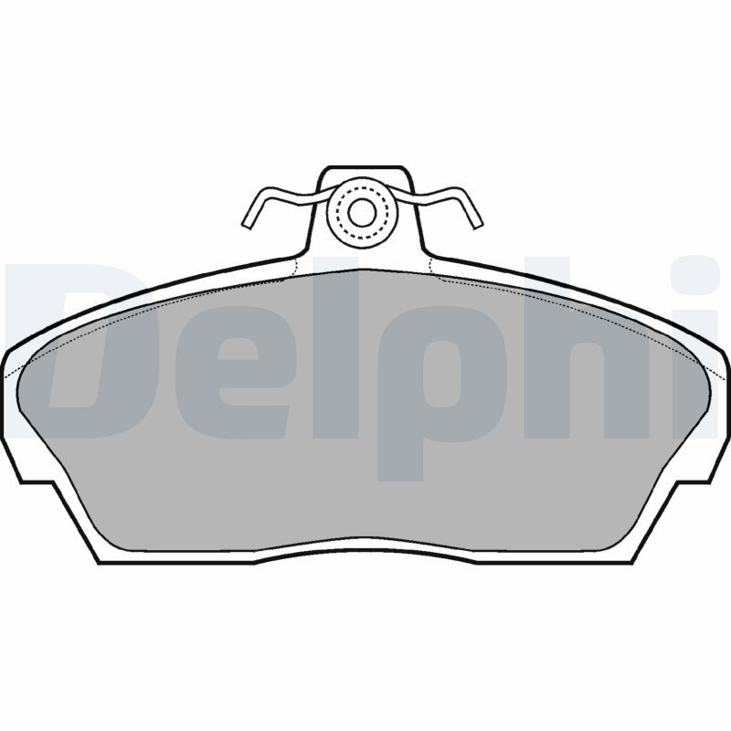 Brake Pad Set, disc brake DELPHI LP911