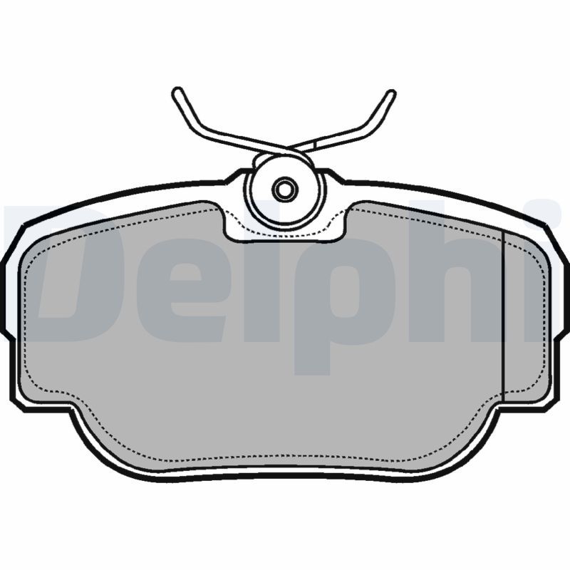 Brake Pad Set, disc brake DELPHI LP914