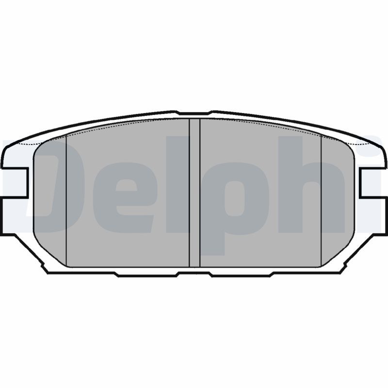 Brake Pad Set, disc brake DELPHI LP921