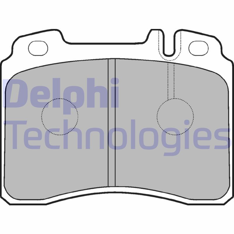 Комплект гальмівних накладок, дискове гальмо DELPHI LP929