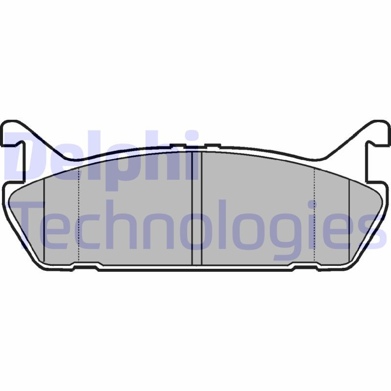 Brake Pad Set, disc brake DELPHI LP931