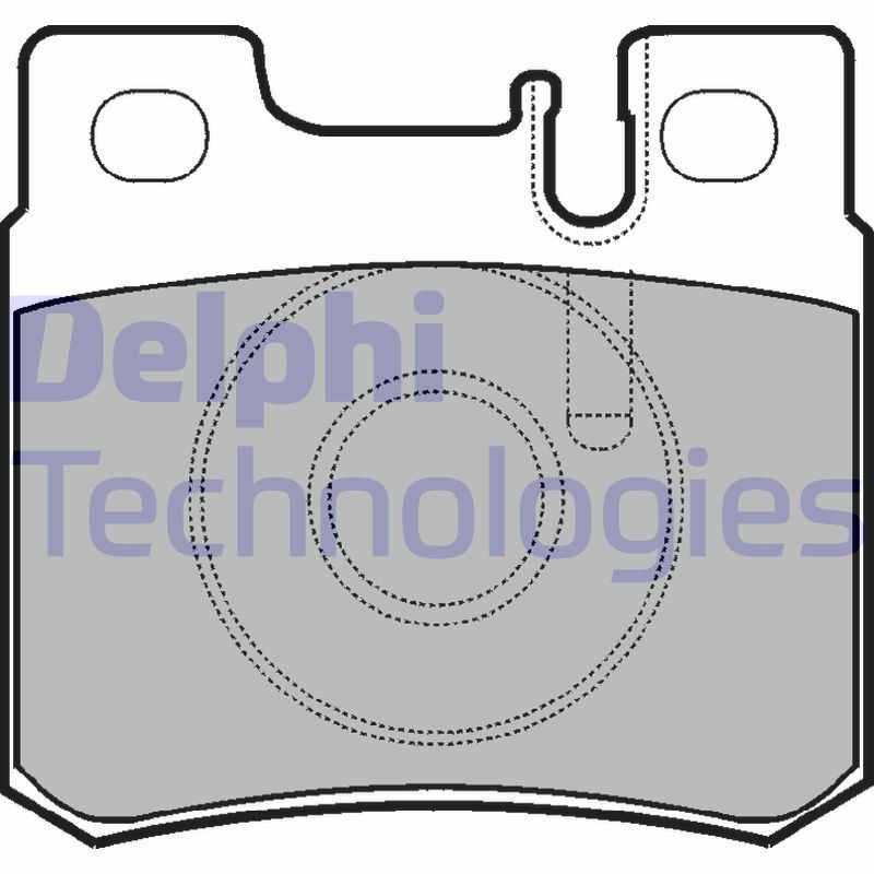 Brake Pad Set, disc brake DELPHI LP946